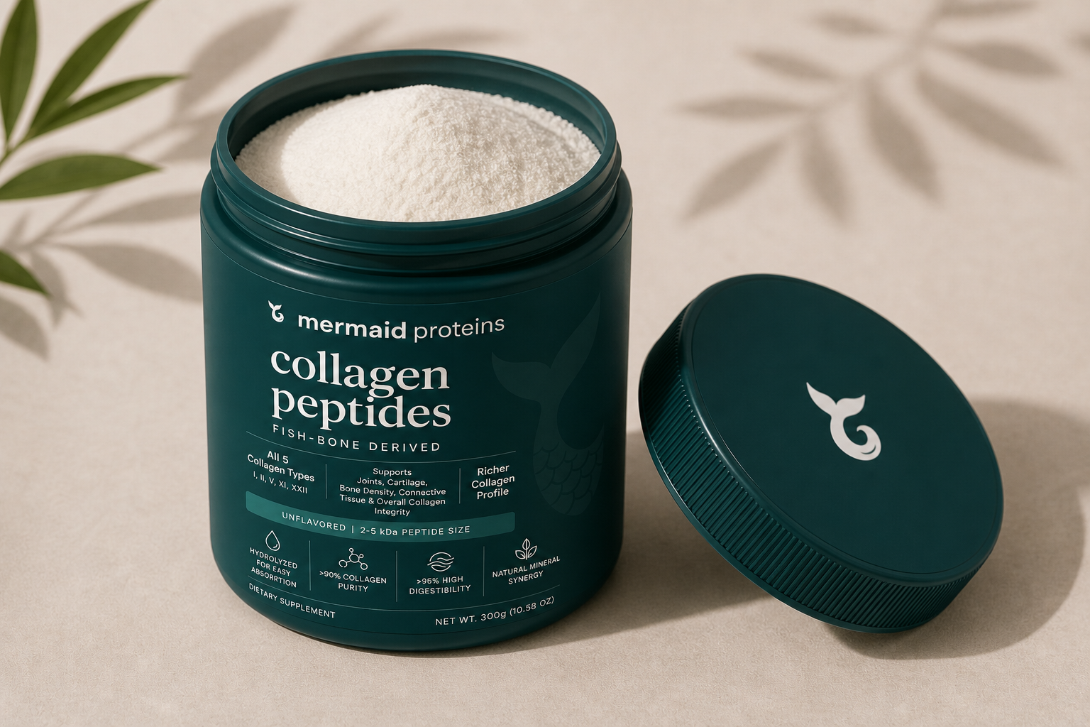 Mermaid Proteins collagen peptides jar